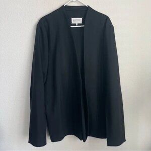 Maison Margiela Collarless Vigin Wool Blazer